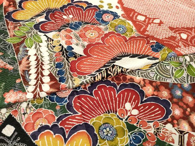 平和屋着物●豪華振袖 総絞り 型染め 吉祥松文 正絹 逸品 AABM2449ck