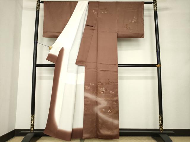 平和屋着物●訪問着 花籬文 暈し染め 金糸 金彩 正絹 逸品 AABM2450ck