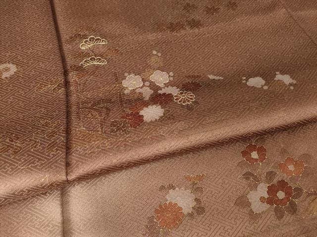 平和屋着物●訪問着 花籬文 暈し染め 金糸 金彩 正絹 逸品 AABM2450ck