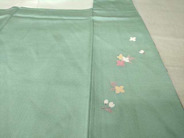 平和屋着物●訪問着 友禅 枝花文 暈し染め 正絹 逸品 AABM2471ck