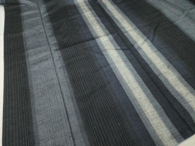 平和屋着物●上質な紬 間道 正絹 逸品 AABM2476ck