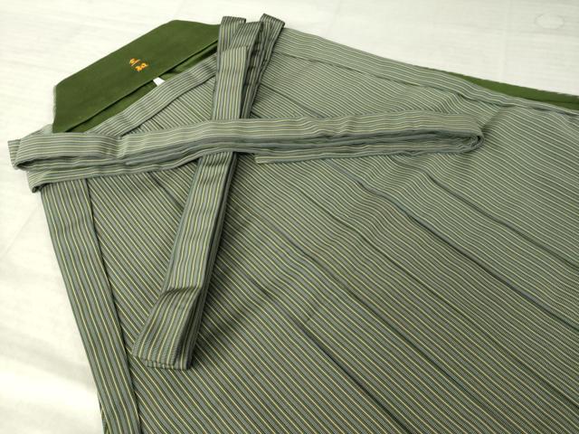 平和屋着物●男性 馬乗り袴 縞 正絹 逸品 AABM2490ck