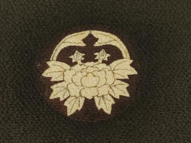 平和屋本店●アンティーク 大正ロマン 黒留袖 両褄 南蛮船 暈し染め 正絹 逸品 AABM2492ck