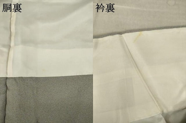 平和屋着物●色留訪問着 総刺繍 雪輪花文 金糸 正絹 逸品 AABM2498ck
