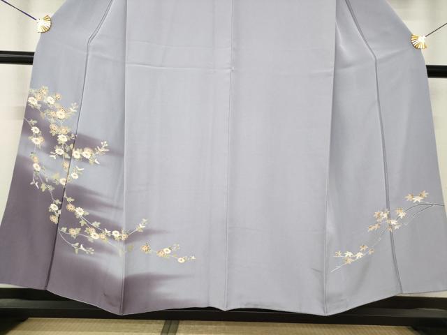 平和屋着物●訪問着 枝花文 暈し染め 正絹 逸品 AABM2500ck