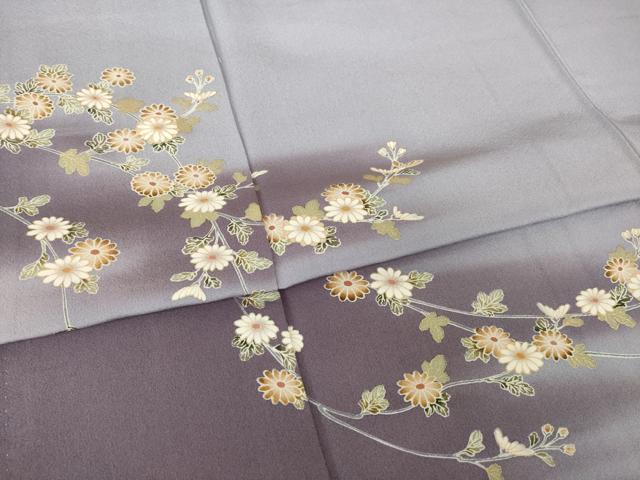 平和屋着物●訪問着 枝花文 暈し染め 正絹 逸品 AABM2500ck