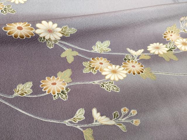 平和屋着物●訪問着 枝花文 暈し染め 正絹 逸品 AABM2500ck