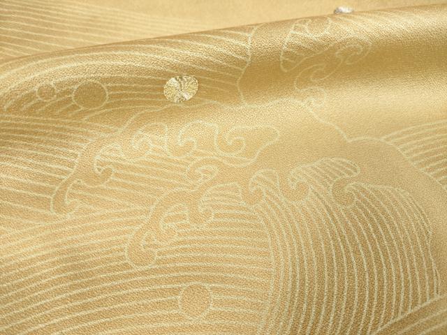 平和屋着物●色留訪問着 刺繍 立波文 正絹 逸品 未使用 AABM2508ck