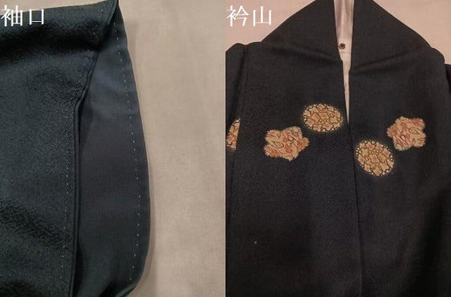 平和屋着物●上質な小紋 舞花文 正絹 逸品 AABM2522ph