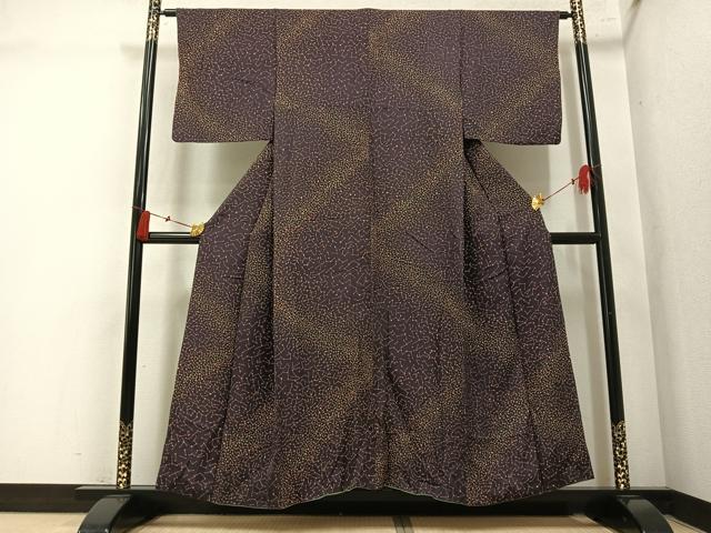 平和屋着物●上質な小紋 幾何学文様 正絹 逸品 AABM2526ph