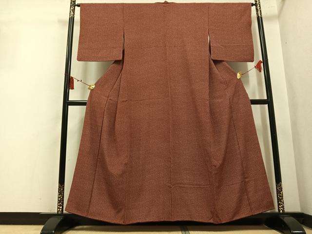 平和屋着物●江戸小紋 大小あられ 正絹 逸品 AABM2532ph