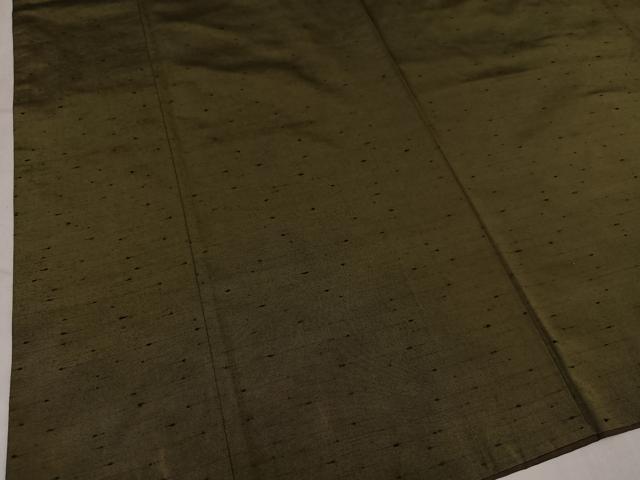 平和屋着物●男性 紬 アンサンブル 色無地 媚茶色 正絹 逸品 AABM2561ph