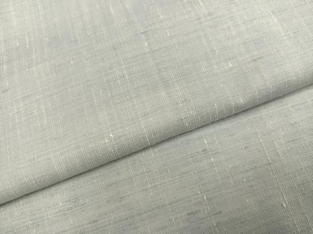 平和屋着物●上質な紬 色無地 蕎麦切色 正絹 逸品 AABM2567ph