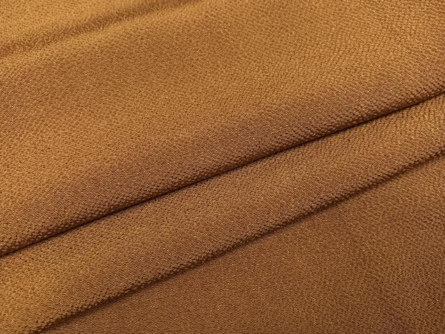 平和屋着物●上質な色無地 丁字染色 鬼しぼ縮緬 正絹 逸品 AABM2593ph
