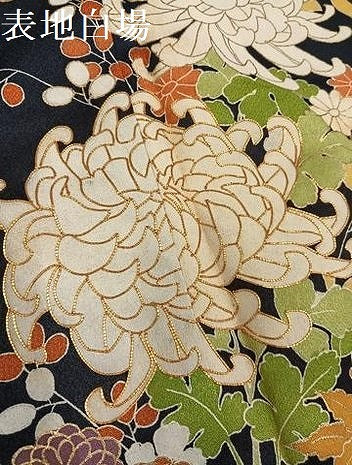 平和屋着物●訪問着 駒刺繍 草花文 金彩 松坂屋扱い 正絹 逸品 AABM2605ph