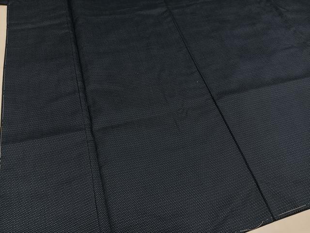 平和屋着物●男性 紬 アンサンブル 100亀甲 総詰め 正絹 逸品 未使用 AABM2609ph