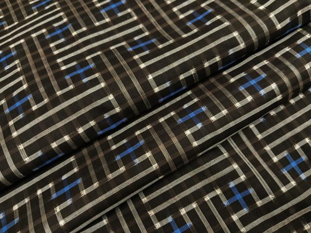 平和屋着物●本場大島紬 龍郷絣 秋名バラ アンサンブル 正絹 逸品 AABM2615ph