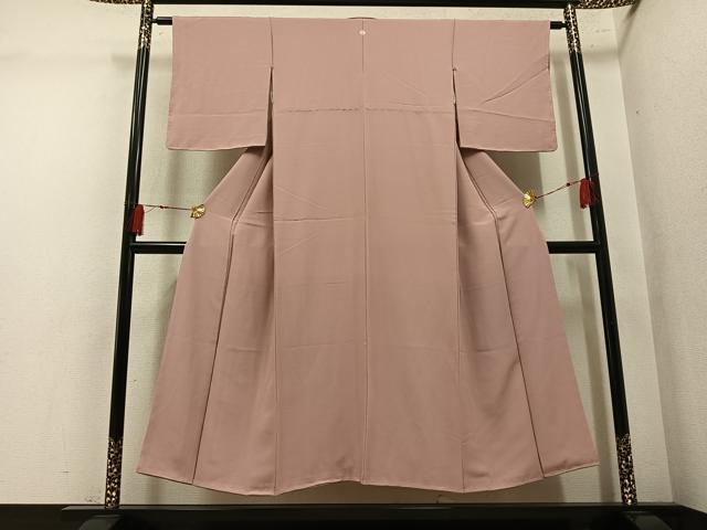 平和屋着物●上質な色無地 ときがら茶色 正絹 逸品 未使用 AABM2616ph