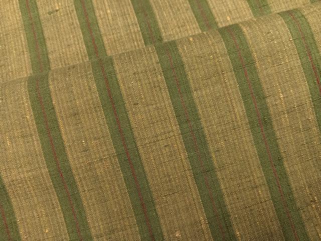 平和屋着物●上質な紬 間道 正絹 逸品 AABM2627ph