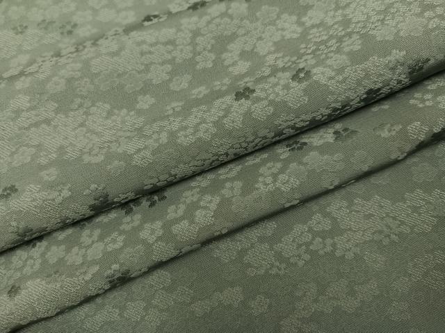 平和屋着物●上質な色無地 花地紋 岩井茶色 正絹 逸品 AABM2635ph