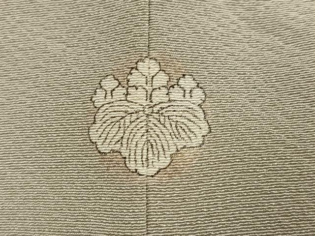 平和屋着物●草木染作家 瑞鳳 色無地 堅牢草木染 練色 丹後ちりめん 証紙付き 正絹 逸品 AABM2642ph