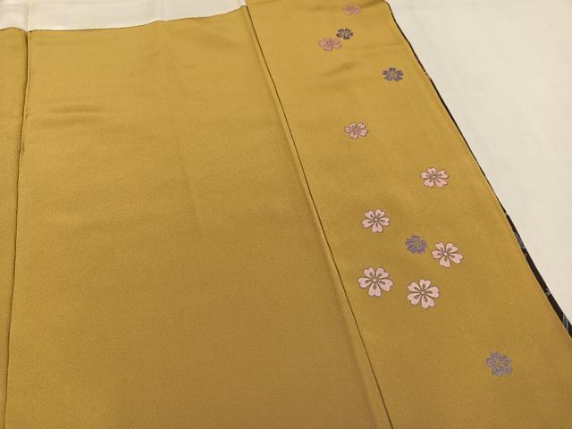 平和屋着物●訪問着 花蝶文 暈し染め 金彩 正絹 逸品 AABM2650ph