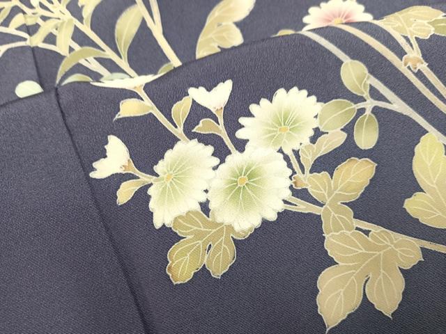 平和屋着物●訪問着 友禅 作家物 枝花文 正絹 逸品 AABM2666ph