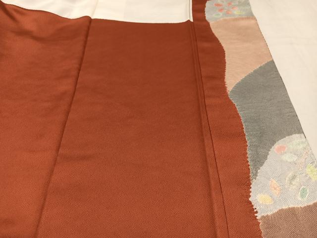 平和屋着物●訪問着 駒刺繍 草花文 金彩 正絹 逸品 未使用 AABM2675ph