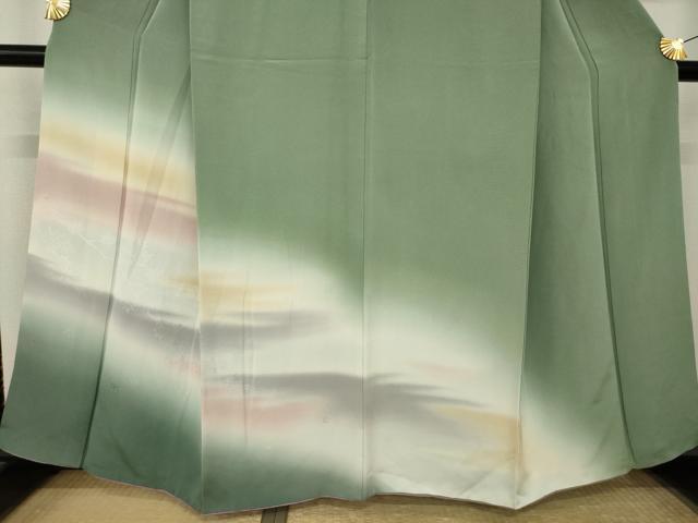 平和屋着物●豪華色留袖 霞文 暈し染め 正絹 逸品 AABM2974ck