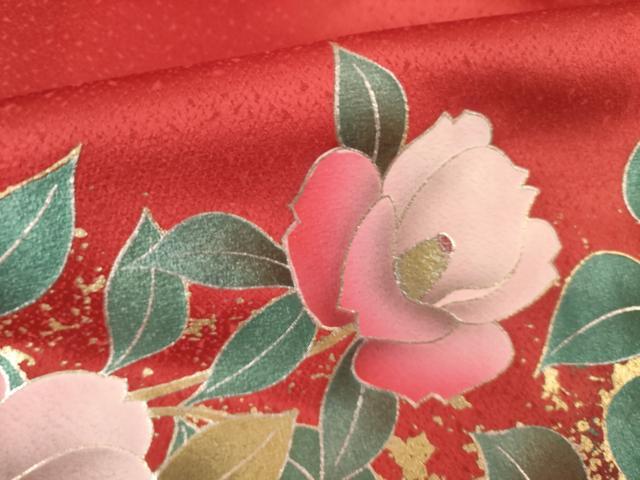 平和屋着物●豪華振袖 花鳥地紋 暈し染め 金彩 正絹 逸品 AABM2978ck