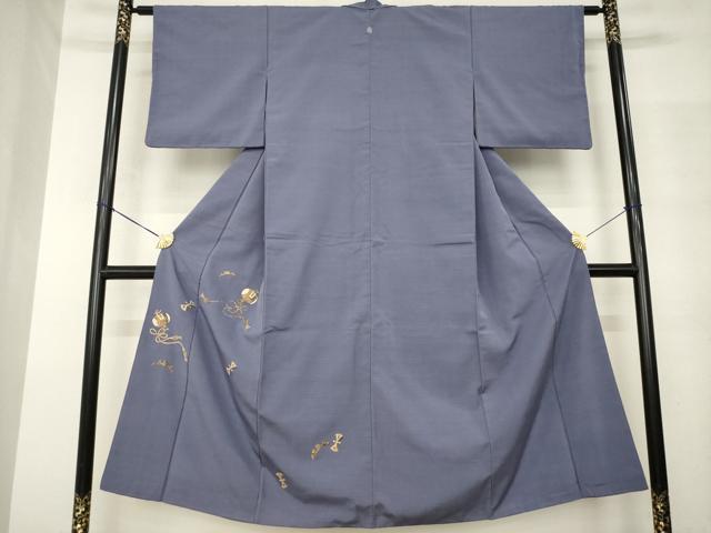 平和屋着物●豪華色留袖 紬地 みのむし工芸 打ち出の小槌 正絹 逸品 AABM2980ck