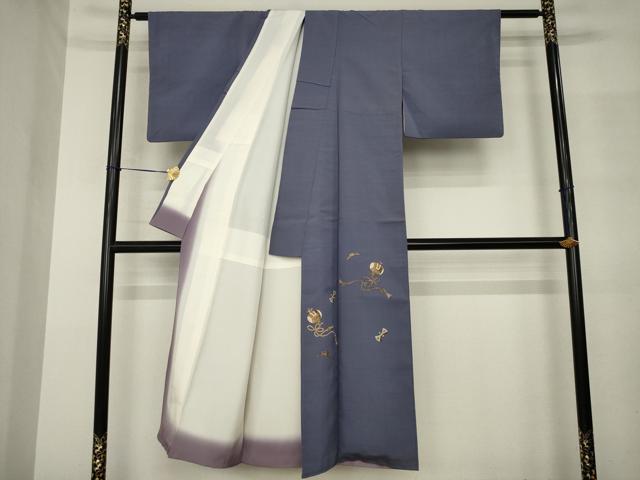 平和屋着物●豪華色留袖 紬地 みのむし工芸 打ち出の小槌 正絹 逸品 AABM2980ck