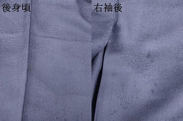 平和屋着物●上質な色無地 小花地紋 濃鼠色 正絹 逸品 AABM2991ck