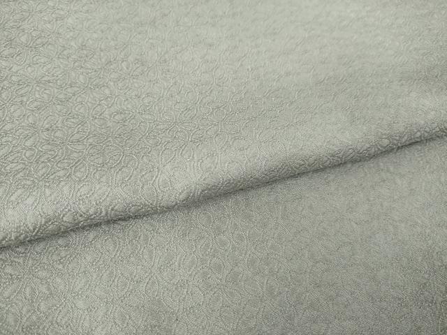 平和屋着物●上質な色無地 葉尽くし地紋 潤色 正絹 逸品 AABM2996ck