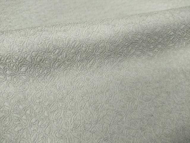 平和屋着物●上質な色無地 葉尽くし地紋 潤色 正絹 逸品 AABM2996ck