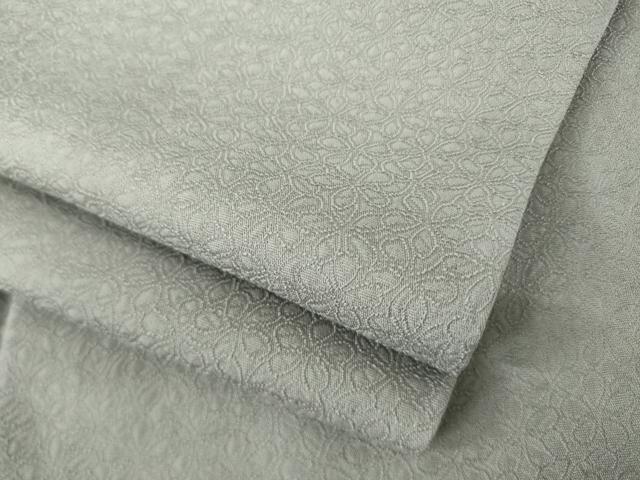 平和屋着物●上質な色無地 葉尽くし地紋 潤色 正絹 逸品 AABM2996ck