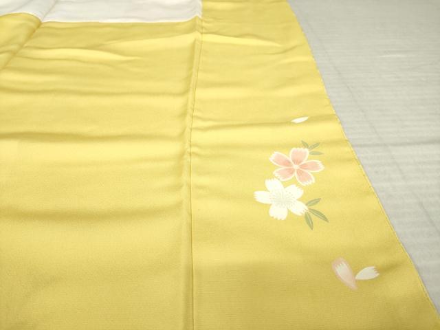 平和屋着物●KUMIKYOKU 振袖 駒刺繍 舞花文 金彩 正絹 逸品 AABM3006ck