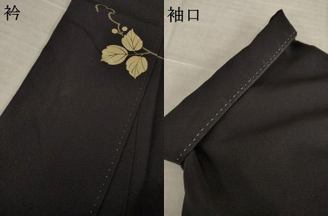 平和屋着物●訪問着 刺繍 鷺 草花文 金彩 正絹 逸品 AABM3011ck