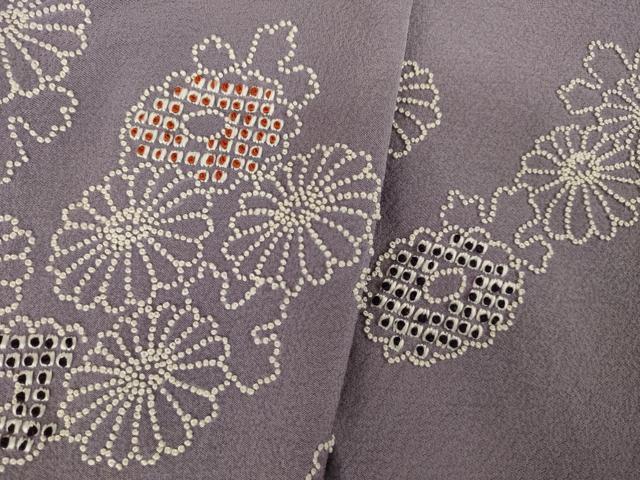 平和屋着物●総刺繍 中国三大刺繍 相良刺繍 舞花文 正絹 逸品 AABM3013ck