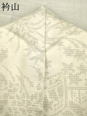平和屋着物●結城紬 80亀甲 流水花籬文 正絹 逸品 AABM3027ck