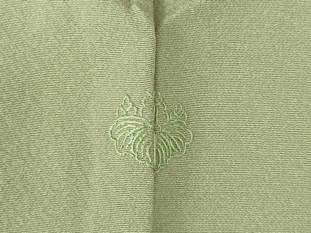 平和屋着物●上質な色無地 黄海松茶色 正絹 逸品 未使用 AABM3029ck