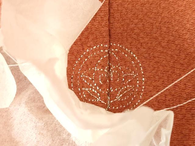 平和屋着物●ファッションデザイナー 花井幸子 色無地 樺色 やまと誂製 正絹 逸品 未使用 AABM3041ck