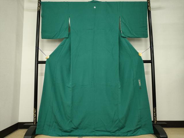 平和屋着物●染色作家 草野一騎 色無地 天鵞絨色 ロング丈 正絹 逸品 AABM3048ck