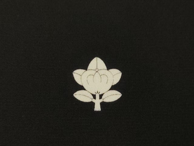平和屋着物●豪華色留袖 作家物 駒刺繍 松 黒地 正絹 逸品 AABM3053ck