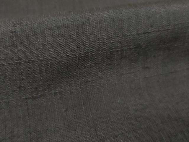 平和屋着物●結城紬 色無地 檳榔子染色 胴抜き仕立て 正絹 逸品 AABM3072ck