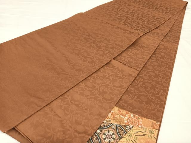 平和屋着物◎西陣 太鼓柄袋帯 切り嵌め草花文 正絹 逸品 AABM3106dk