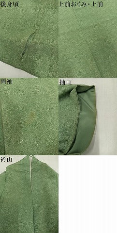 平和屋着物●日本工芸会正会員 中儀延 加賀小紋 江戸小紋 菊尽くし 正絹 逸品 AABM3323ph