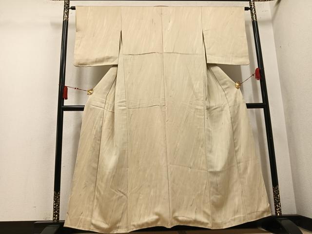 平和屋着物●上質な小紋 墨流し文様 正絹 逸品 AABM3334ph