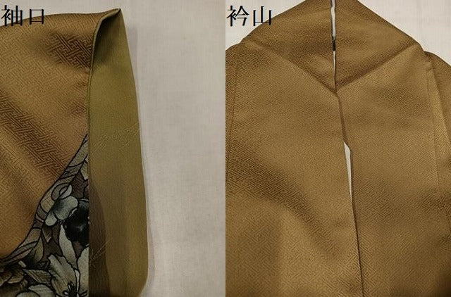 平和屋着物●染色作家 斉藤三才 訪問着 三才鳥 正絹 逸品 AABM3336ph