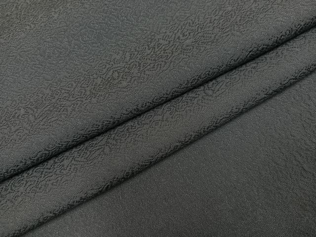平和屋着物●上質な色無地 幾何学地紋 灰色 正絹 逸品 AABM3341ph